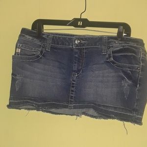 Blue jean skirt